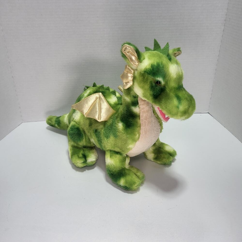 Vollenth The Green Dragon Stuffed Dinosaur Toy 18" Aurora Ferocious Dinos - Picture 10 of 10